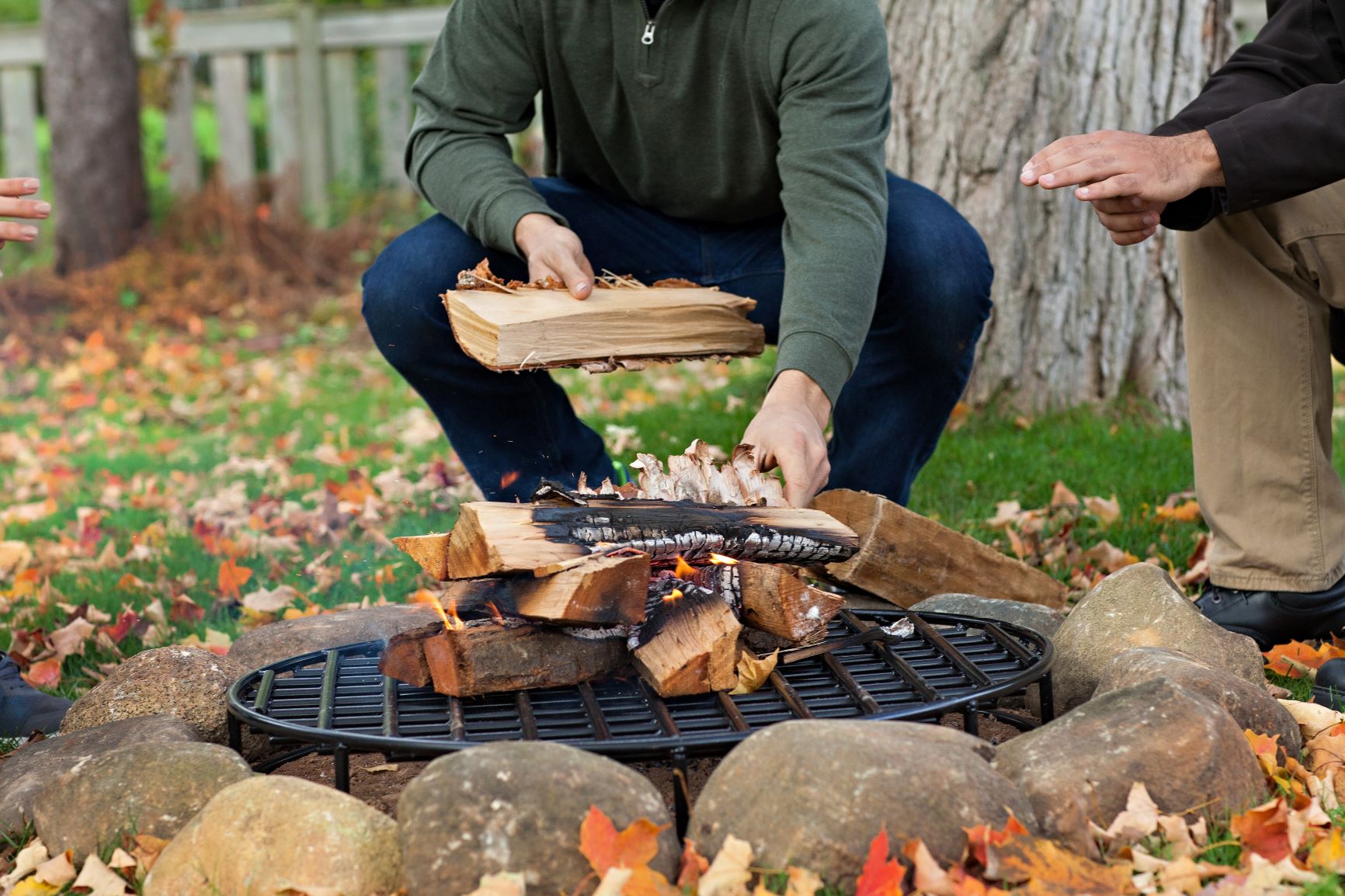 Building an outdoor fire