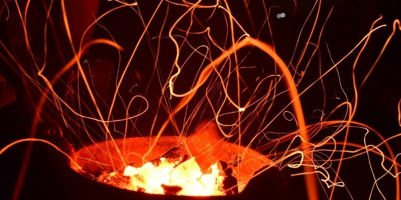 How do you keep firepits from Sparking?