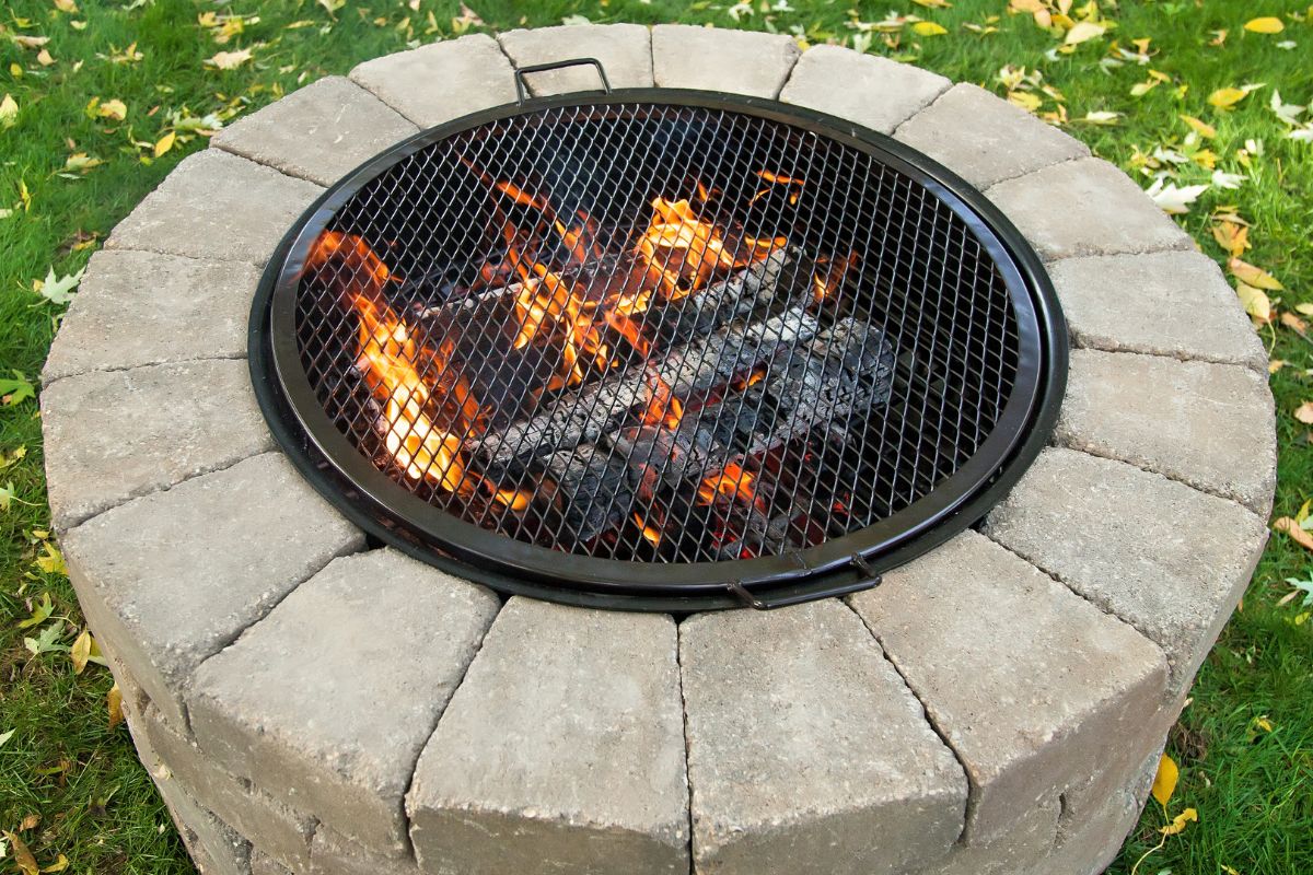 Diy cooking hotsell fire pit