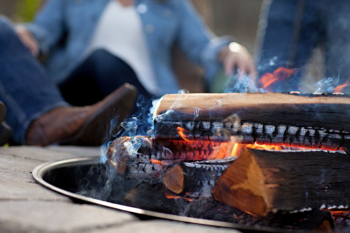 Best way to stack online wood for fire pit