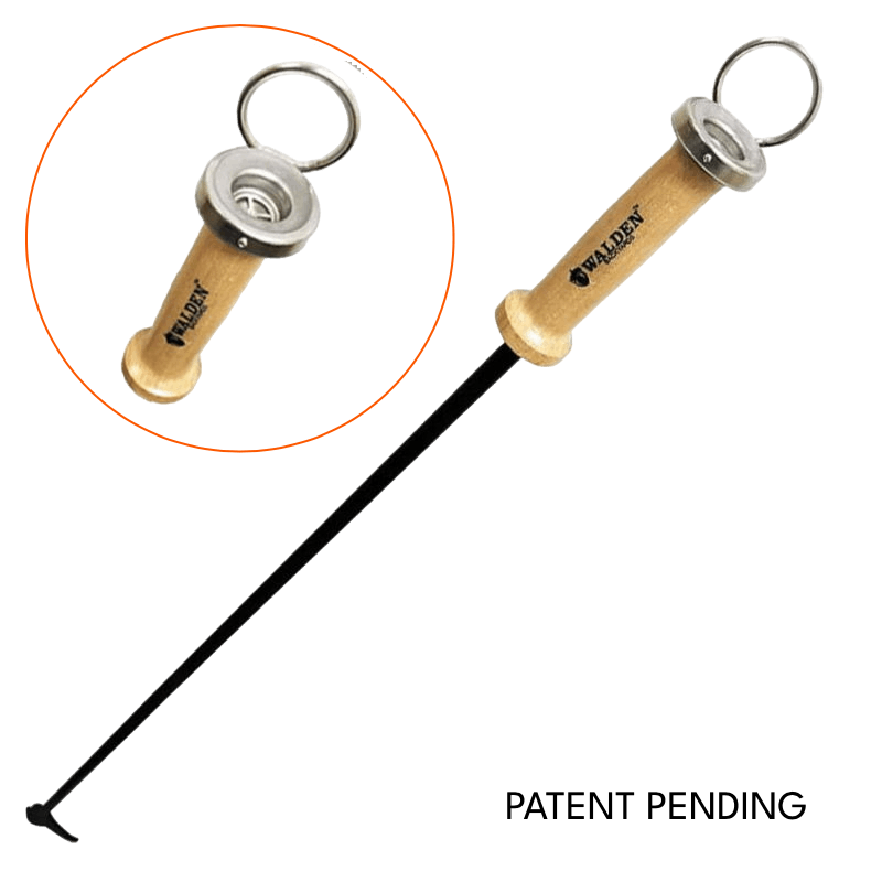 Walden blow through stoker poker with patent pending sign