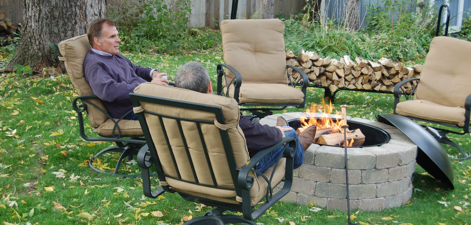 Comfortable fire pit discount chairs