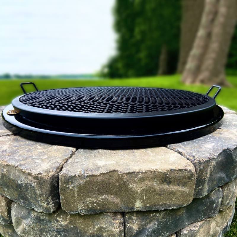 Place the BBQ Grate over any Fire Pit to create live-fire grilled delicacies.