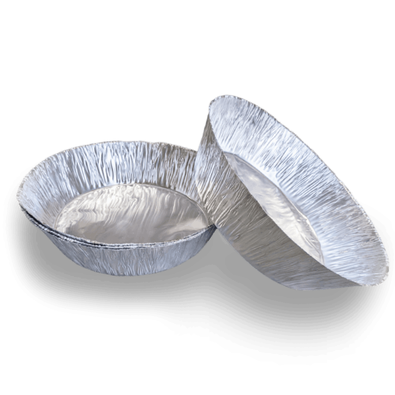 Four aluminum ash basin liners