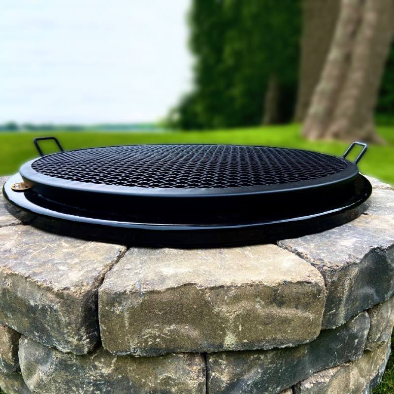 Place the BBQ Grate over any Fire Pit to create live-fire grilled delicacies.