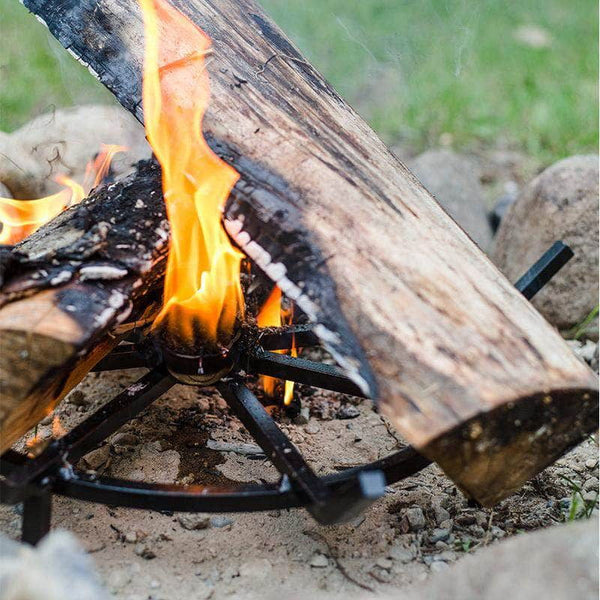 Wagon Wheel Steel Fire Pit Grate | Spoke Style | Walden Backyards ...